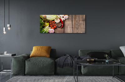 Pintura acrílica Azeite pimenta cebola alho