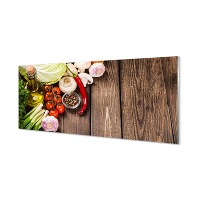 Pintura acrílica Azeite pimenta cebola alho