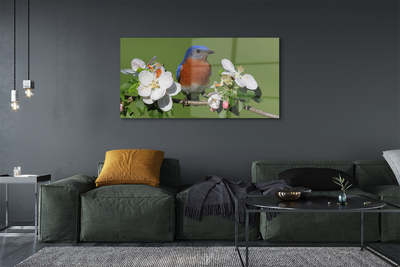 Pintura acrílica Flores coloridas de papagaio