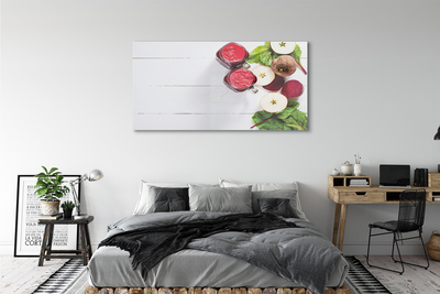 Quadro acrílico Smoothies de beterraba e maçã