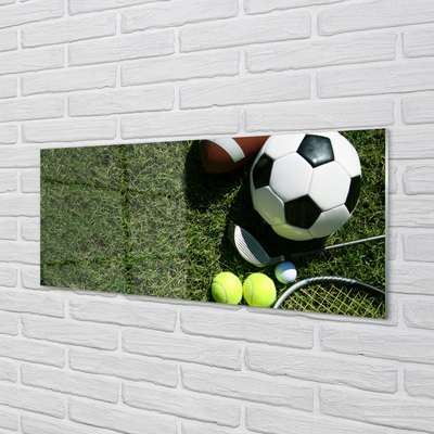 Quadro acrílico Bolas de remo de grama