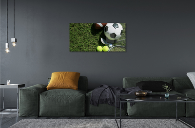 Quadro acrílico Bolas de remo de grama