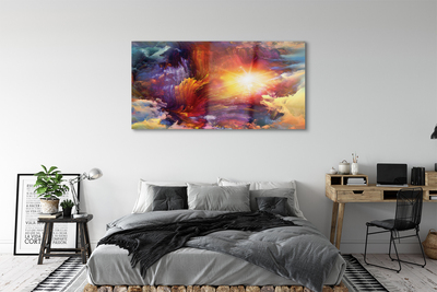 Pintura acrílica Padrões fractais abstratos