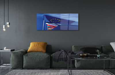 Pintura acrílica Várias bandeiras