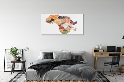 Quadro acrílico Mapa de especiarias