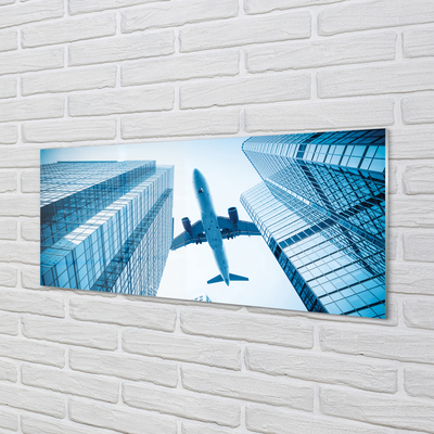 Pintura acrílica Edifícios plano céu