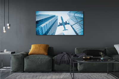 Pintura acrílica Edifícios plano céu