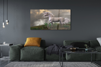 Pintura acrílica Unicórnio da Nuvem