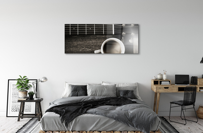 Pintura acrílica Guitarra de café