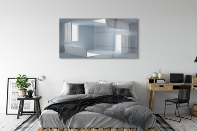 Quadro acrílico Portas 3D