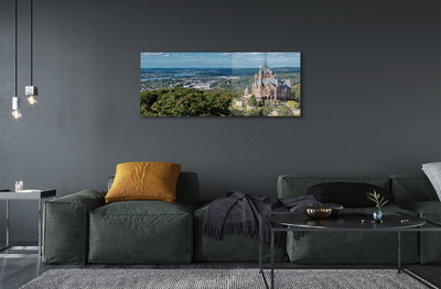 Quadro acrílico Panorama da cidade-castelo da Alemanha