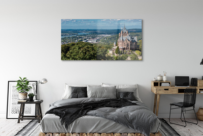 Quadro acrílico Panorama da cidade-castelo da Alemanha