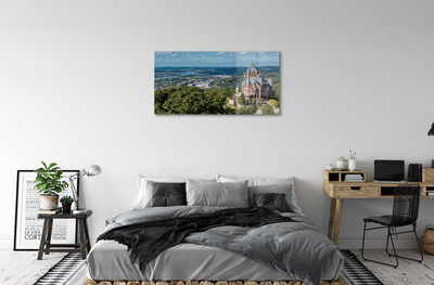 Quadro acrílico Panorama da cidade-castelo da Alemanha
