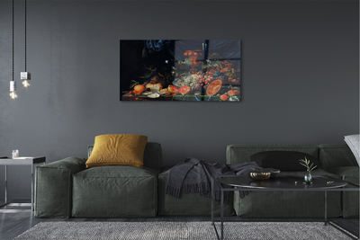 Quadro acrílico Natureza morta com frutas