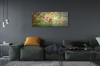 Quadro acrílico Flores da floresta para cães
