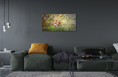 Quadro acrílico Flores da floresta para cães