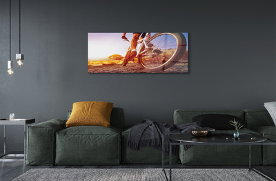 Quadro acrílico Estrada de mountain bike oeste