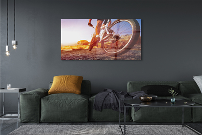 Quadro acrílico Estrada de mountain bike oeste