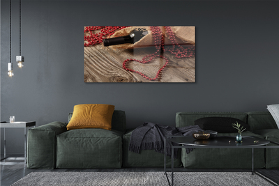 Quadro acrílico Contas de coração de vinho