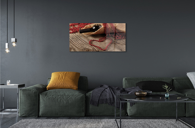 Quadro acrílico Contas de coração de vinho