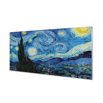 Quadro acrílico A Noite Estrelada - Vincent van Gogh