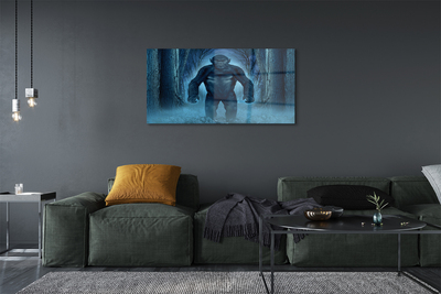 Quadro acrílico Árvores da floresta de gorilas