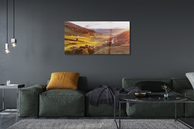 Pintura acrílica Edifícios florestais do Vale da Alemanha