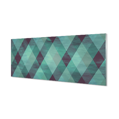 Quadro acrílico Padrão de diamante geométrico