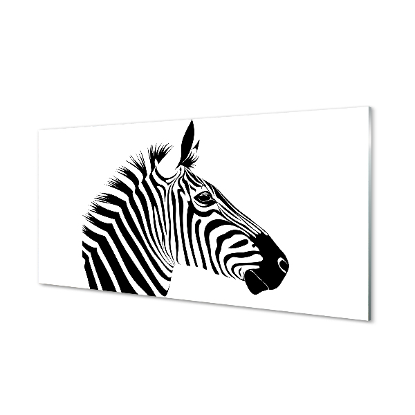 Quadro acrílico Ilustração de zebra