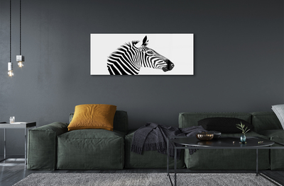 Quadro acrílico Ilustração de zebra