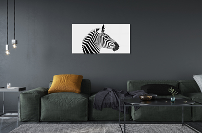 Quadro acrílico Ilustração de zebra