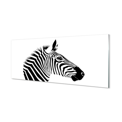 Quadro acrílico Ilustração de zebra