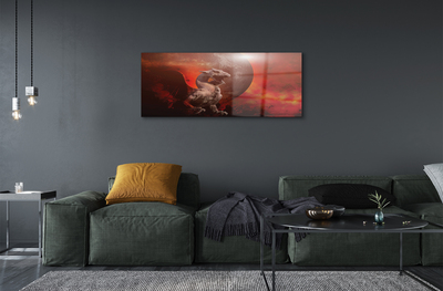 Quadro acrílico Dragão de Fogo