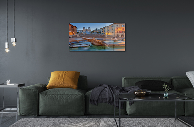 Quadro acrílico Edifícios da Fonte do Pôr do Sol em Roma
