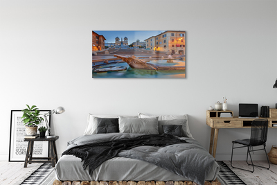 Quadro acrílico Edifícios da Fonte do Pôr do Sol em Roma