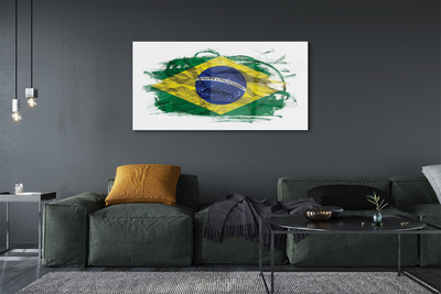 Quadro acrílico bandeira brasileira