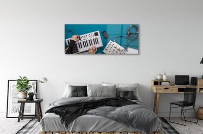 Pintura acrílica Fones de ouvido para console de DJ