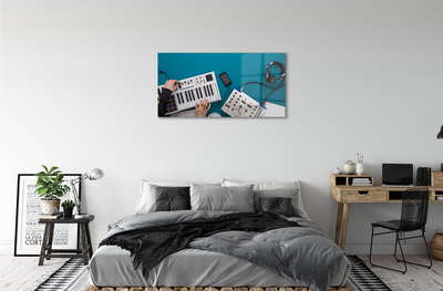 Pintura acrílica Fones de ouvido para console de DJ