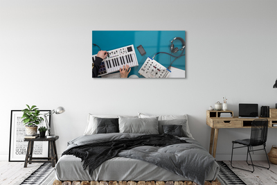 Pintura acrílica Fones de ouvido para console de DJ