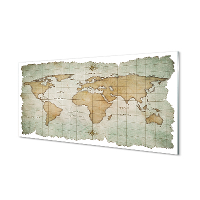 Quadro acrílico Mapa