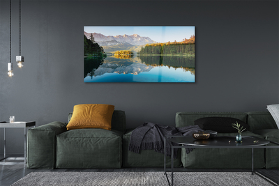 Quadro acrílico Alemanha Montanhas Lago Floresta