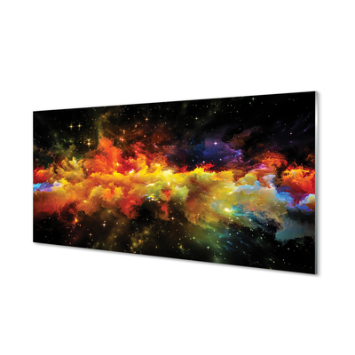 Pintura acrílica Padrões fractais amarelos