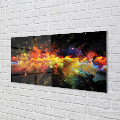 Pintura acrílica Padrões fractais amarelos