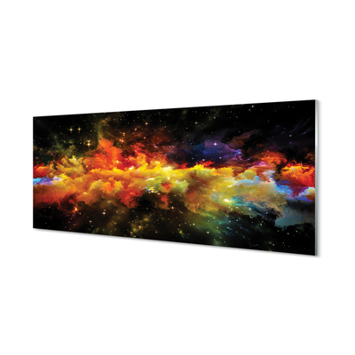 Pintura acrílica Padrões fractais amarelos