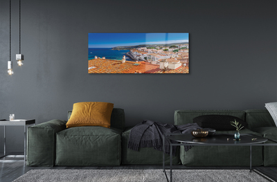 Quadro acrílico Espanha Cidade Mar Montanhas