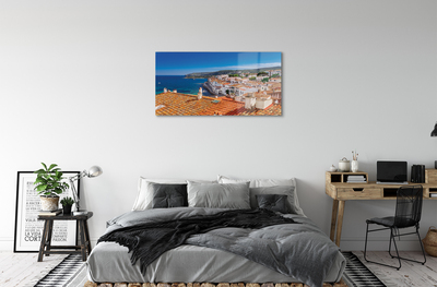 Quadro acrílico Espanha Cidade Mar Montanhas