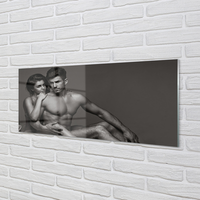 Pintura acrílica Mulher homem