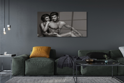 Pintura acrílica Mulher homem