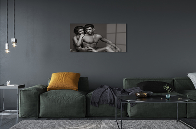 Pintura acrílica Mulher homem