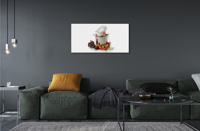 Quadro acrílico Pote de colher para bebê